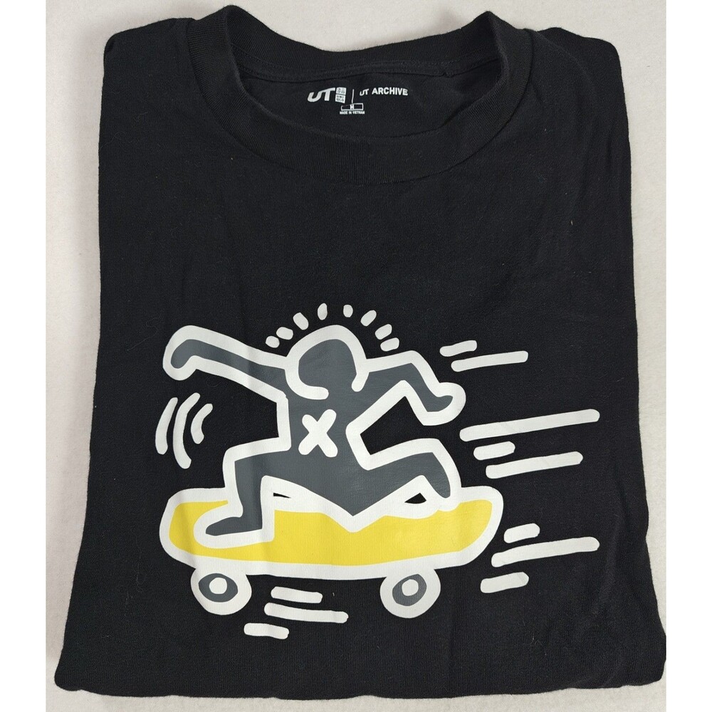 Uniqlo UT Keith Haring Archive T Shirt Black Graphic Tee Men’s Medium